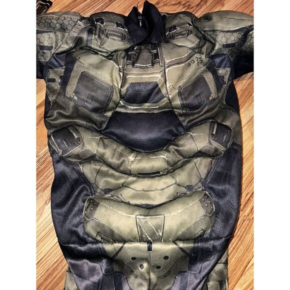 HALO Boys' Sz M 8/10 Master Chief 2PC Classic Muscle Halloween Costume 8 10 - Picture 6 of 8